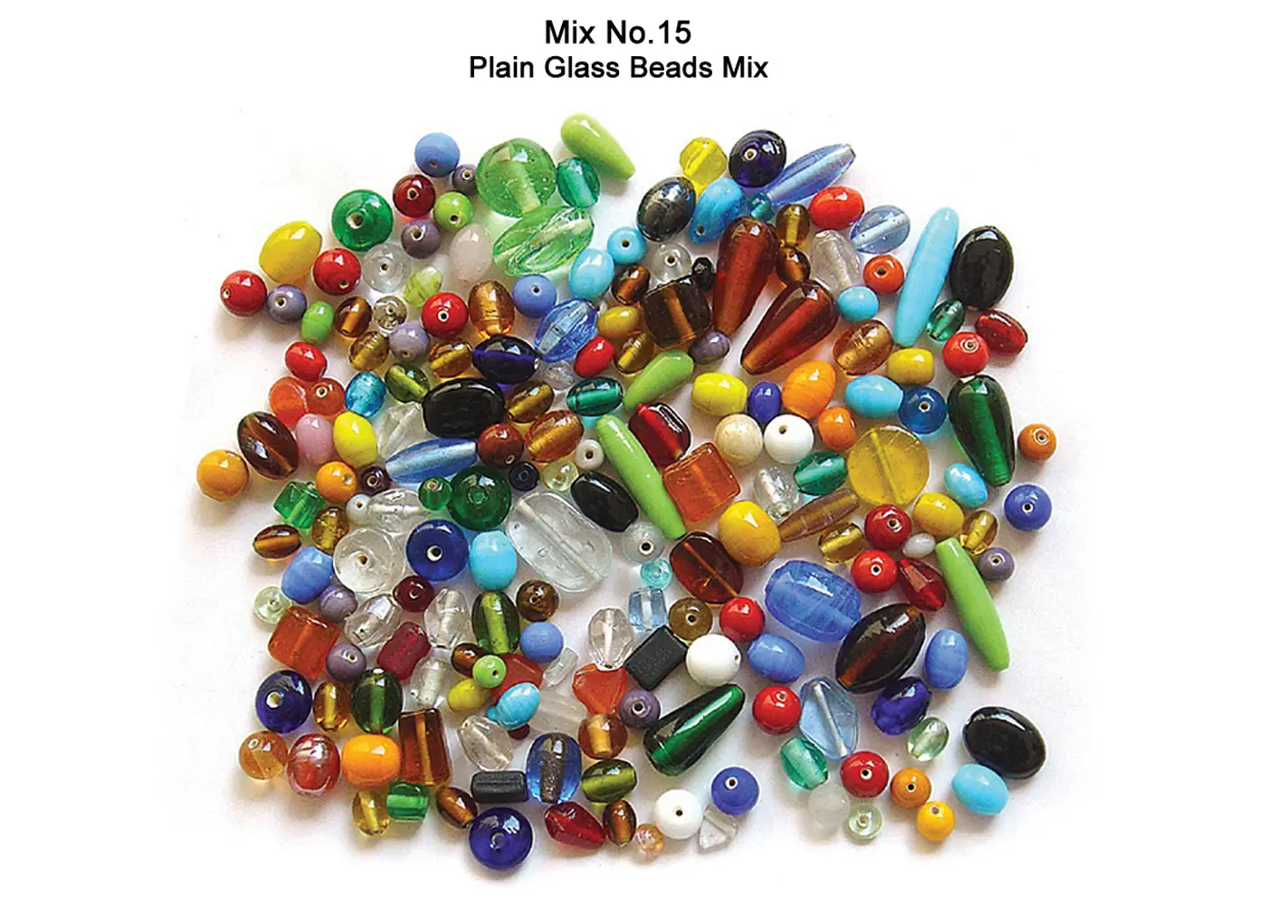 Plain Glass Beads Mix